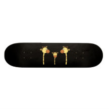 Familie der Giraffen. Karikatur Personalisiertes Skateboarddeck