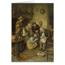 Familien-Anbetung, von den Birnen Annual, 1911 Grußkarte