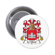 Familienwappen Le Meur Buttons