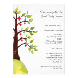 Family Reunion Watercolor Heart Tree Invite einladungen