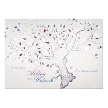 Fantasie-Baum-Hochzeit Individuelle Einladungskarte