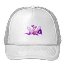 Fantasie drei ging lila Drachen voran Trucker Mütze