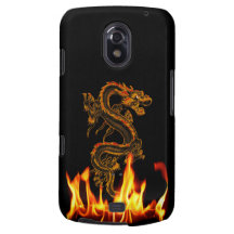 Fantasie-Feuer-Drache-Samsung-Galaxie-Verbindungs- Samsung Galaxy Nexus Cover
