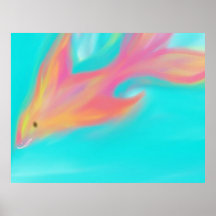 Fantasie-Fisch-Leinwand-Druck Plakatdruck