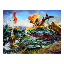 FANTASIE-LANDSCHAFT BOGOMILS POSTKARTE