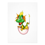 Fantasie-niedlicher Baby-Drache Individuelle Einladung