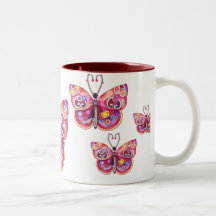 Fantasie-Schmetterlings-Becher Kaffeetasse