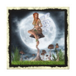 Fantasiegotische Toadstool-Fee 3 Leinwand Drucke