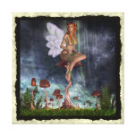 Fantasiegotische Toadstool-Fee 4 Gespannter Galeriedruck