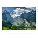 Fantastische die Schweiz-Alpen Postkarte