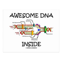 Fantastische DNA nach innen Postkarten