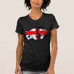 Fantastische englische Bulldoggen-Englischflagge T-shirts