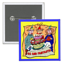 Fantastischer 50. Geburtstags-Knopf Buttons