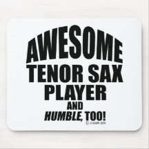 Fantastischer Inhaltsax-Spieler Mousepad
