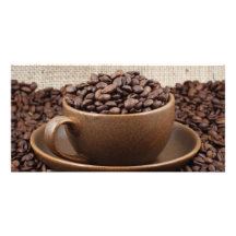 Fantastischer Kaffee Photo Karten Vorlage