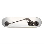 Fantastischer langer ChopperSkateboard Personalisiertes Skatedeck