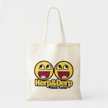 Fantastischer smiley Herp und Derp Einkaufstasche