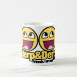 Fantastischer smiley Herp und Derp Teetasse