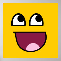 Fantastischer smiley posterdruck