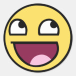 Fantastischer smiley sticker