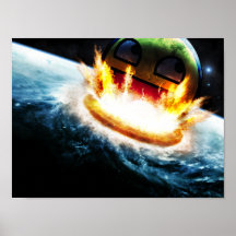 Fantastischer smiley - zusammenstoßend in Erdplaka