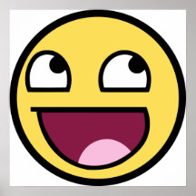 Fantastisches smiley-Plakat