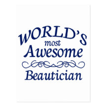 Fantastischste Beautician der Welt der Postkarte