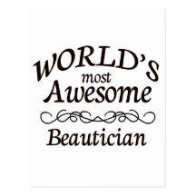Fantastischste Beautician der Welt der Postkarten