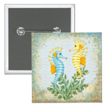 Fantasy Seahorse and Bling Pins