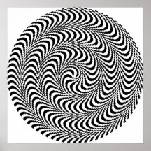 Färbbare optische Block-Spirale Plakat
