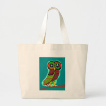 Farbige Eule Taschen