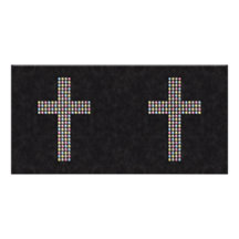 Farbiges Edelstein-Kreuz Bilderkarten