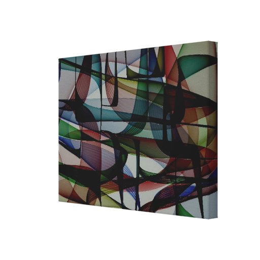 Farbtaschen - abstrakter Leinwand-Druck Leinwand Drucke