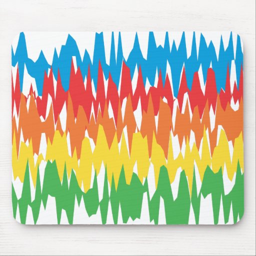 Farbwellen: Vektorillustration: Mousepad