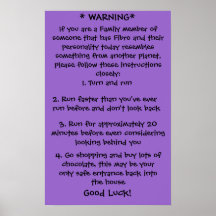 Faser warnendes Plakat