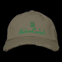 FashionCasbah Olivgrün bestickte kappen