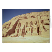 Fassade des Tempels von Ramesses II Grußkarte