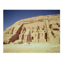 Fassade des Tempels von Ramesses II Postkarte
