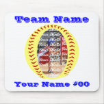 Fastpitch Softball-Foto Mousepad