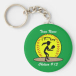 Fastpitch Softball Keychain Schlüsselband