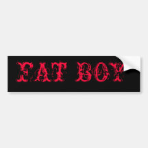 FAT BOY AUTOAUFKLEBER