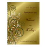 fatfatin Boho Spirale-GoldSave the Date Postkarte