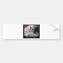 Fauler Unfocused Hund Auto Sticker