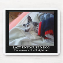 Fauler Unfocused Hund Mauspads