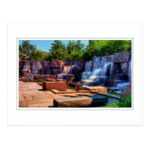 FDR-Denkmal-Wasserfall Postkarte