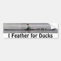 Feder für Enten Auto Sticker