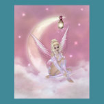 Fee auf dem Mond - Fantasie-Druck poster