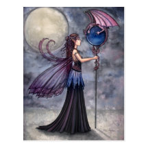 Feenhafte Drache-Postkarte durch Molly Harrison