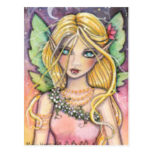 Feenhafte Postkarte durch Molly Harrison