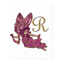 Feenhaftes Monogramm R Postkarten